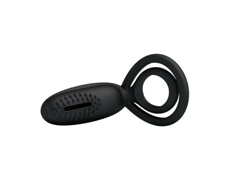 Pretty Love Anillo Vibrador Esther Color Negro