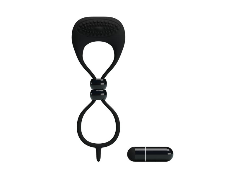 Pretty Love Anillo Vibrador Locker Color Negro