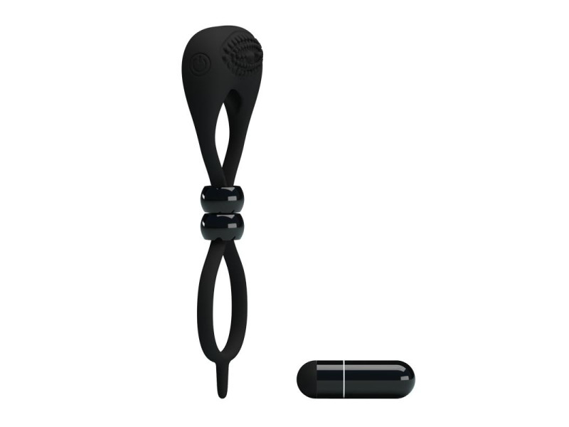 Pretty Love Anillo Vibrador Locker Color Negro