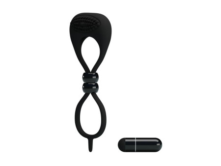 Pretty Love Anillo Vibrador Locker Color Negro