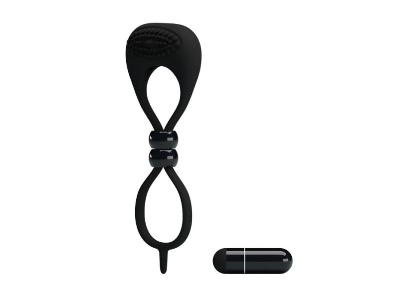 Pretty Love Anillo Vibrador Locker Color Negro