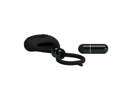 Pretty Love Anillo Vibrador Locker Color Negro