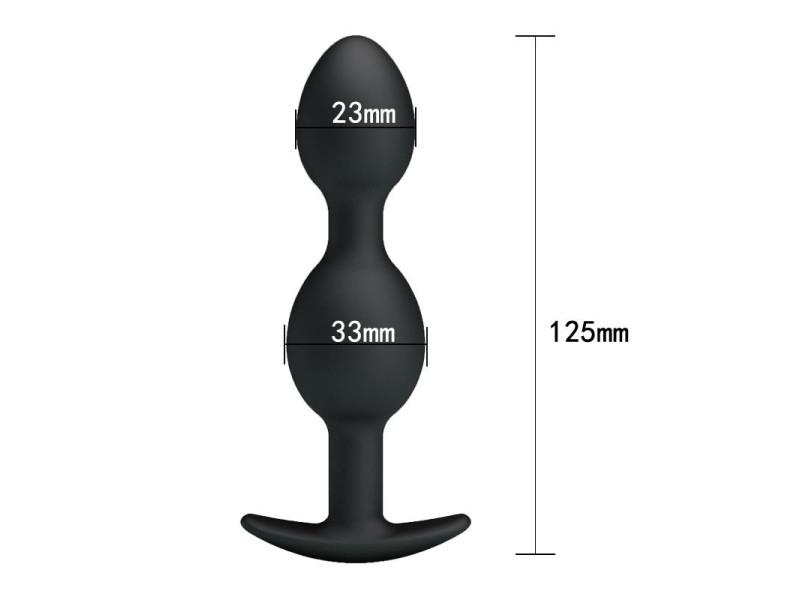 Pretty Love Plug Anal Pesado Color Negro