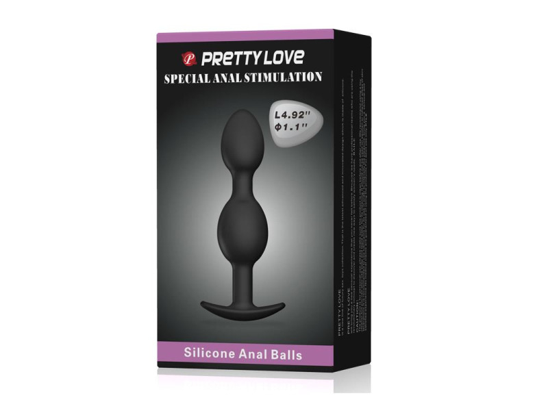 Pretty Love Plug Anal Pesado Color Negro