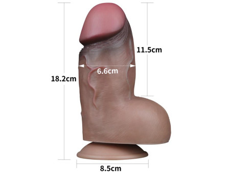 Dildo Doble Capa Silicona Platinum 7