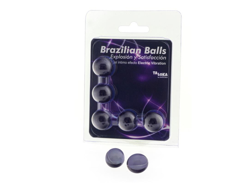 Set 5 Brazilian Balls Gel Efecto Electric Vibracion