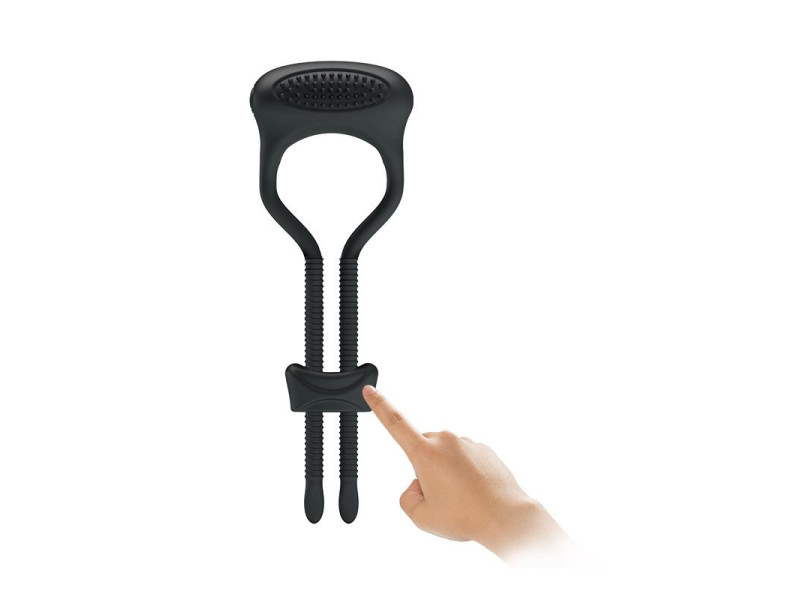 Pretty Love Anillo Vibrador Curitis Color Negro