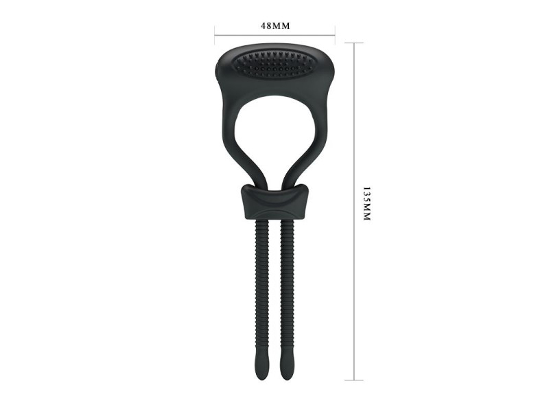 Pretty Love Anillo Vibrador Curitis Color Negro
