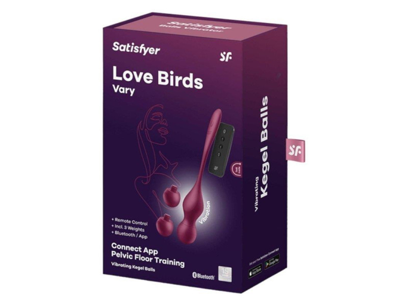 Love Birds Vary con APP Rojo Vino