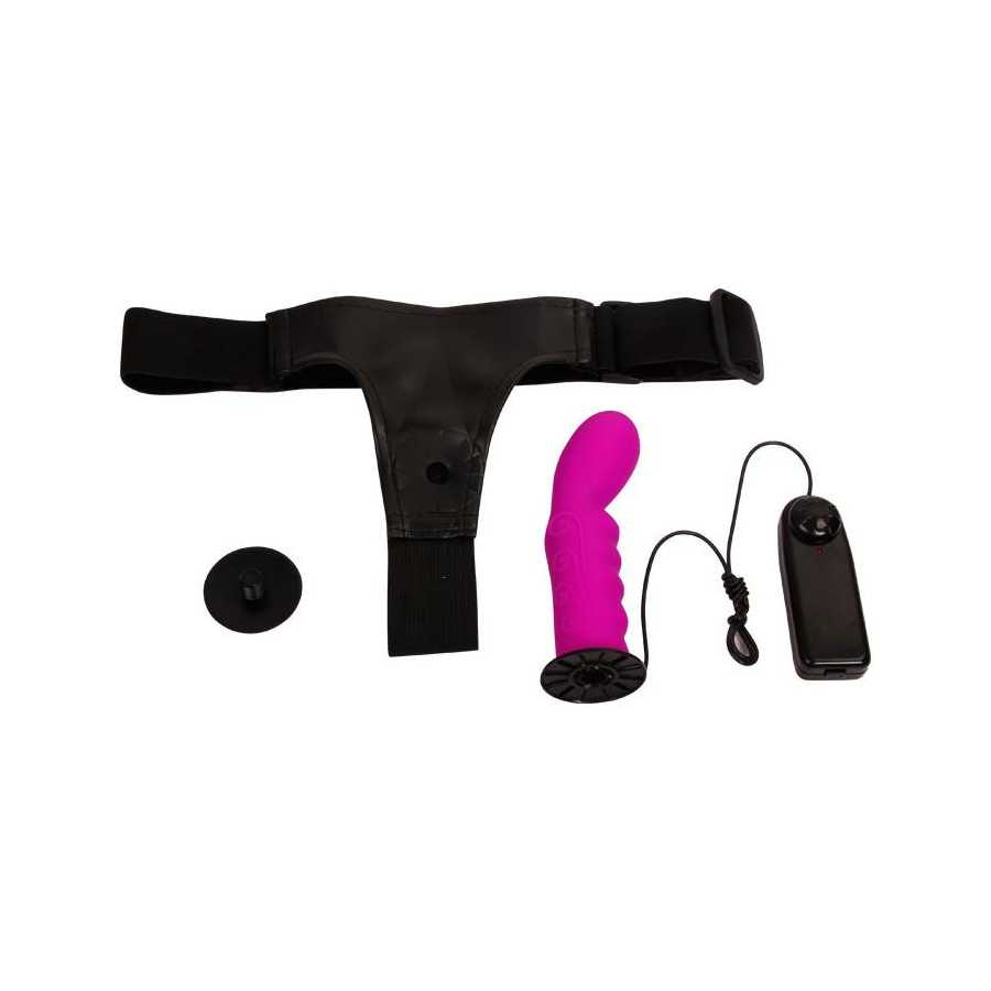 Arnes con Dildo Purpura 155 cm