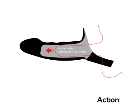 Arnes Strap on con Dildo Hueco Silicona Premium Talla L Negro