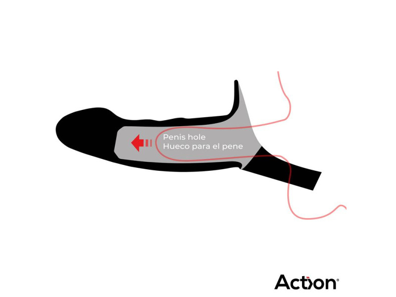 Arnes Strap on con Dildo Hueco Silicona Premium Talla L Negro