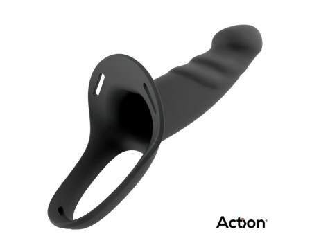 Arnes Strap on con Dildo Hueco Silicona Premium Talla L Negro