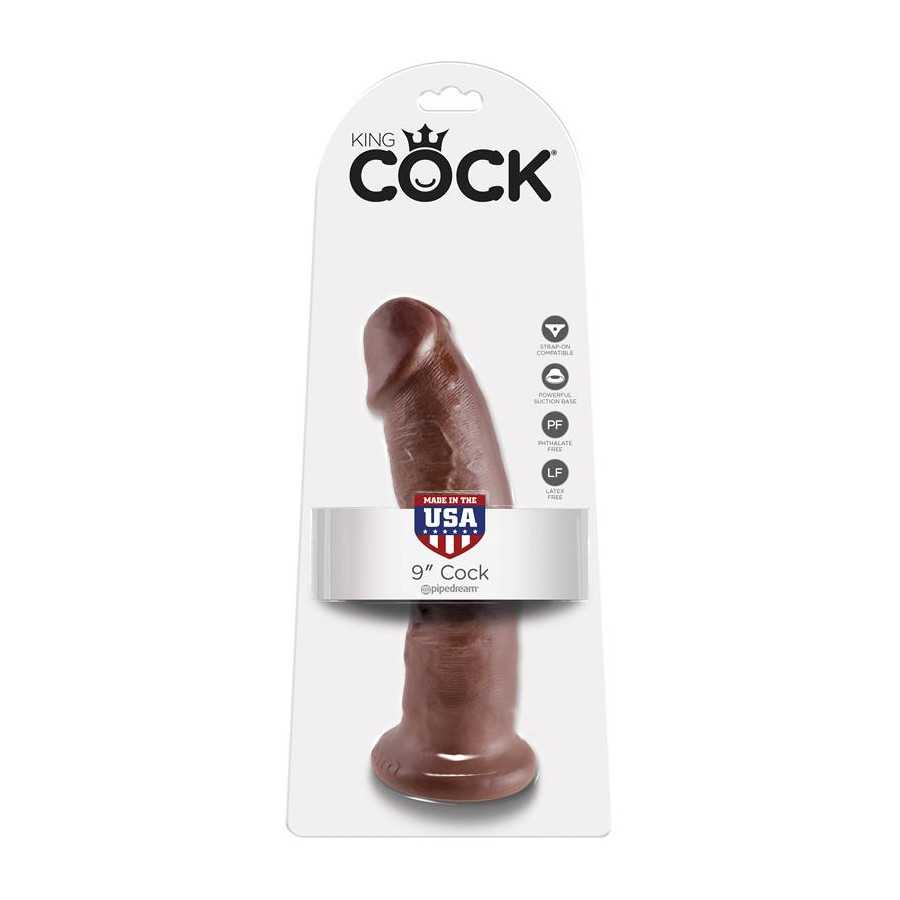 King Cock Pene de 9 Color Marron