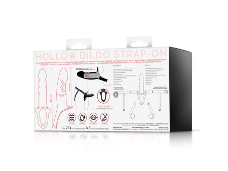 Arnes Strap On con Dildo Hueco Silicona Premium Talla S Negro