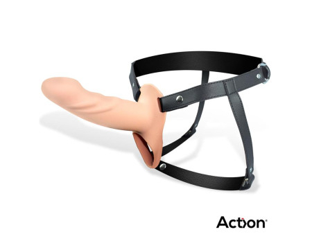 Arnes Strap on con Dildo Hueco Silicona Premium Talla L