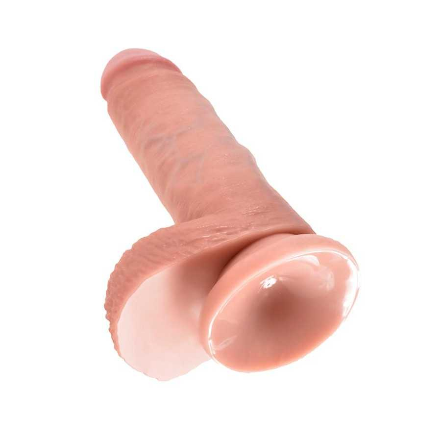 King Cock Pene con Testiculos de 7 Color Natural