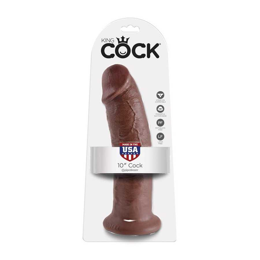 King Cock Pene de 10 Color Marron