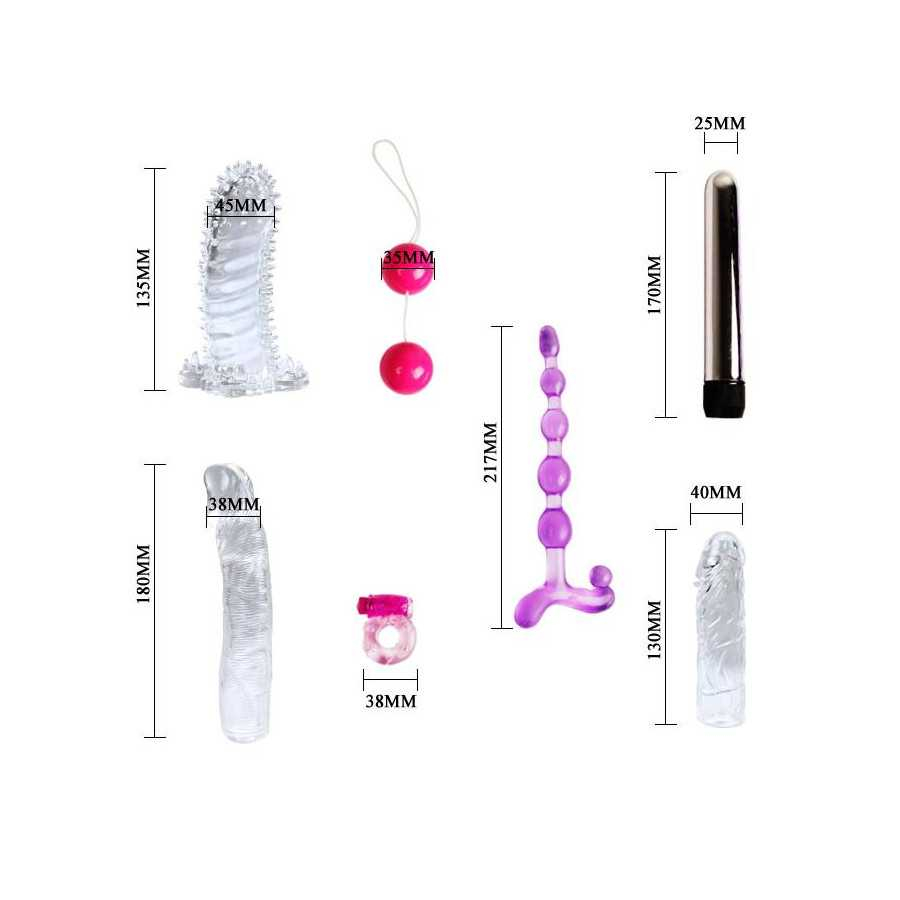 Kit de Vibrador y Fundas para el Pene