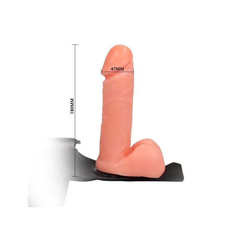 Arnes con Dildo y Testiculos 175 cm