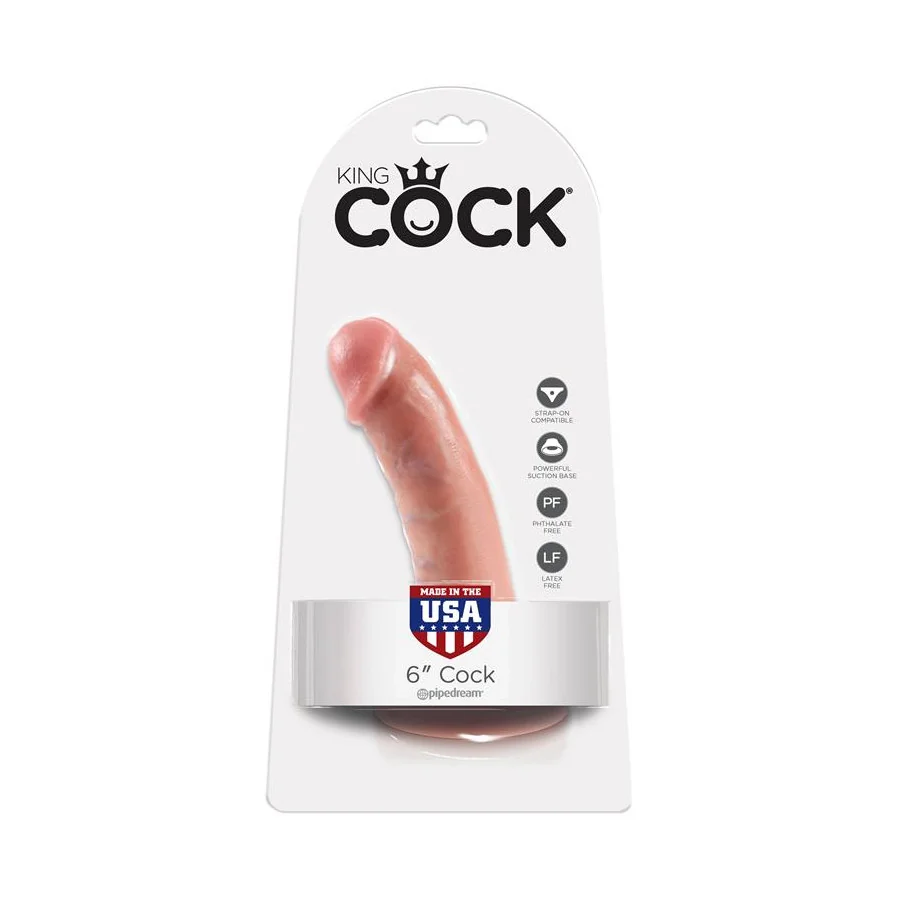 King Cock Pene de 6 Color Natural