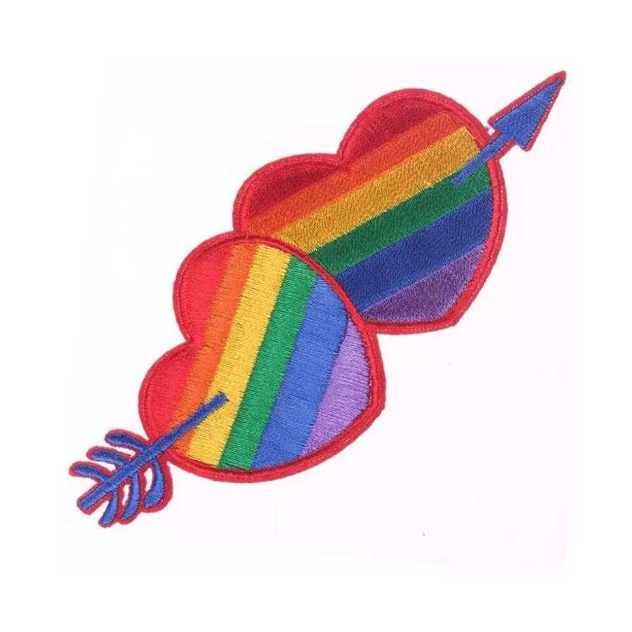 Parche de Corazon Colores Bandera LGBT