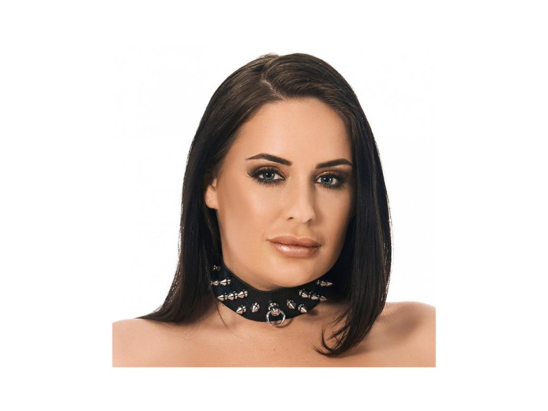 Collar Cuero con Pinchos Collar Cuero con Pinchos