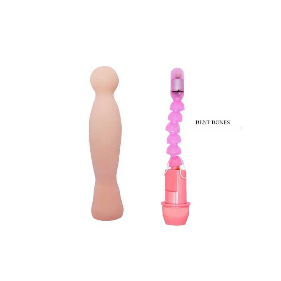 Dildo VIbrador Color Natural 22 cm