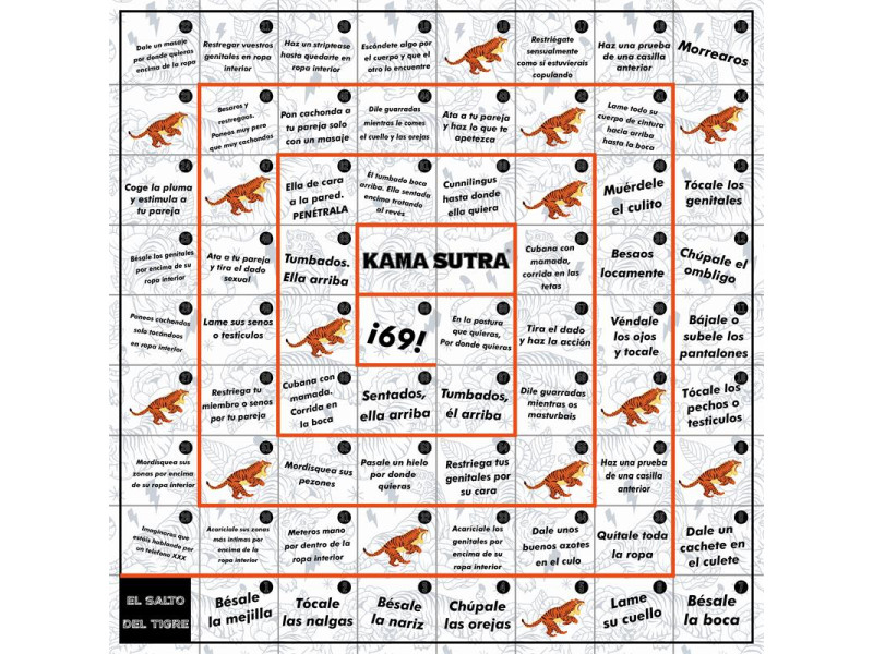 Juego de Mesa el Salto del Tigre Erotico