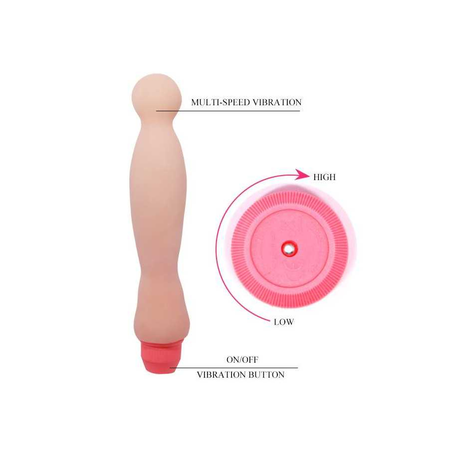 Dildo VIbrador Color Natural 22 cm