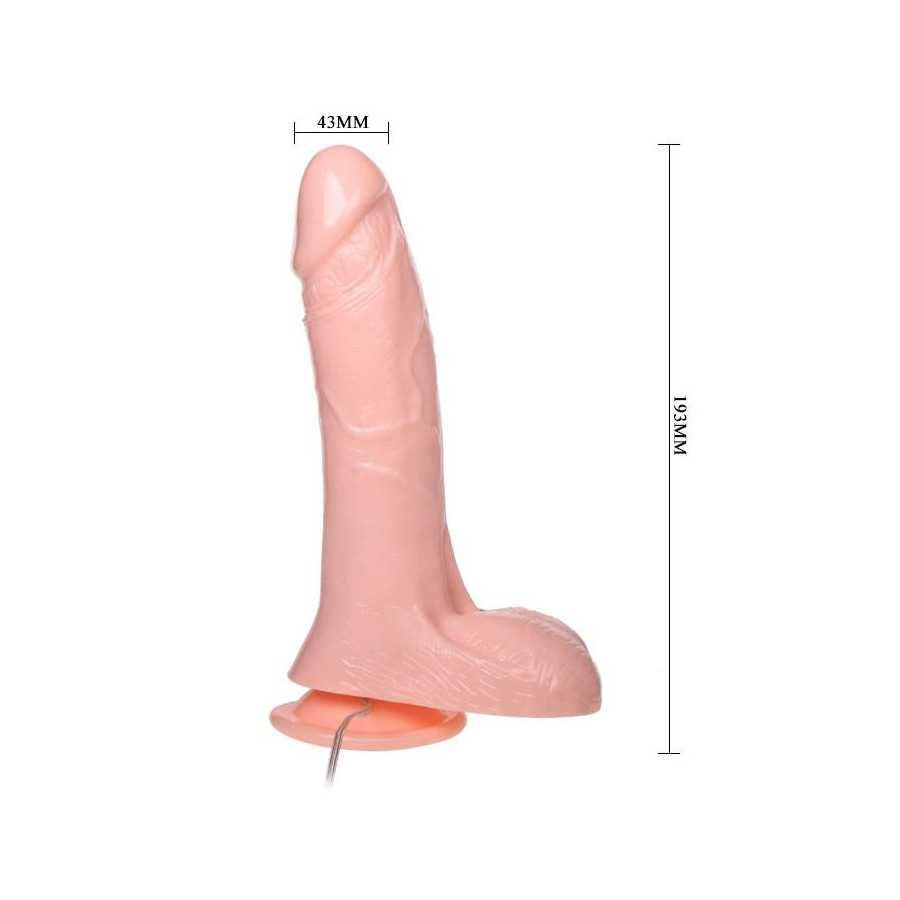 Baile Dildo con Bomba Color Natural