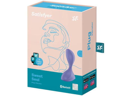 Sweet Seal Plug Anal con Vibracion y APP Negro Sweet Seal Plug Anal con Vibracion y APP Negro