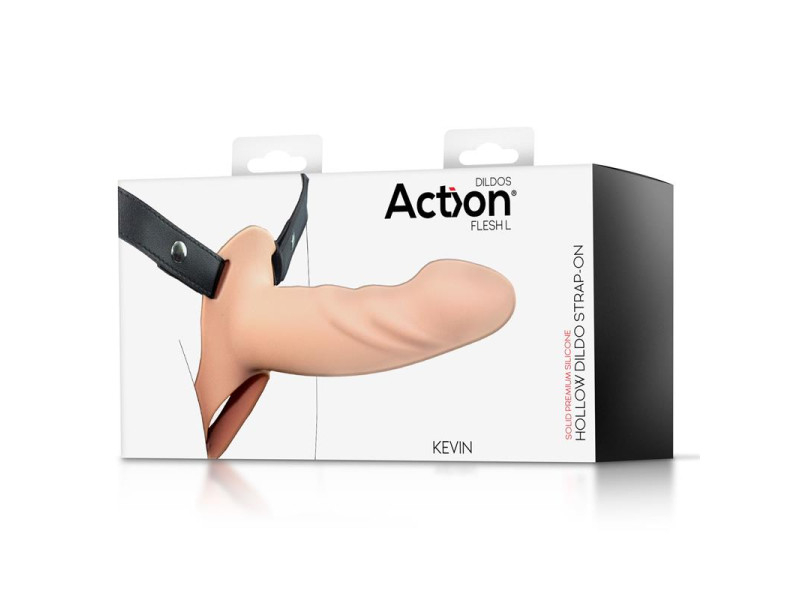 Arnes Strap on con Dildo Hueco Silicona Premium Talla L