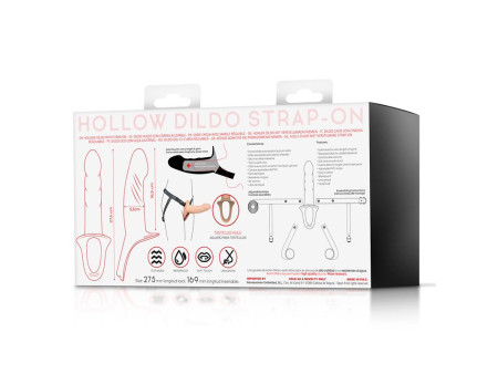 Arnes Strap on con Dildo Hueco Silicona Premium Talla L