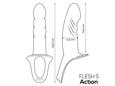 Arnes Strap On con Dildo Hueco Silicona Premium Talla S