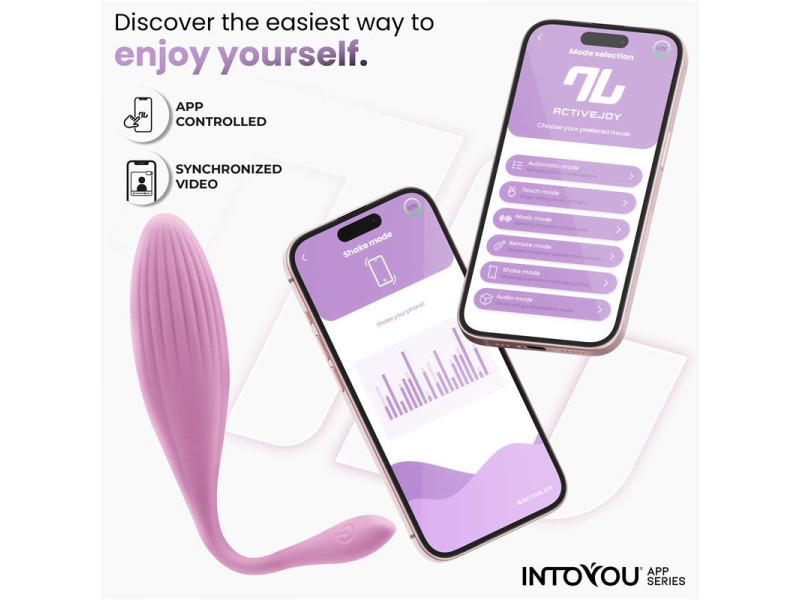 Huevo Vibrador con Bolas Internas con Rotacion y APP USB