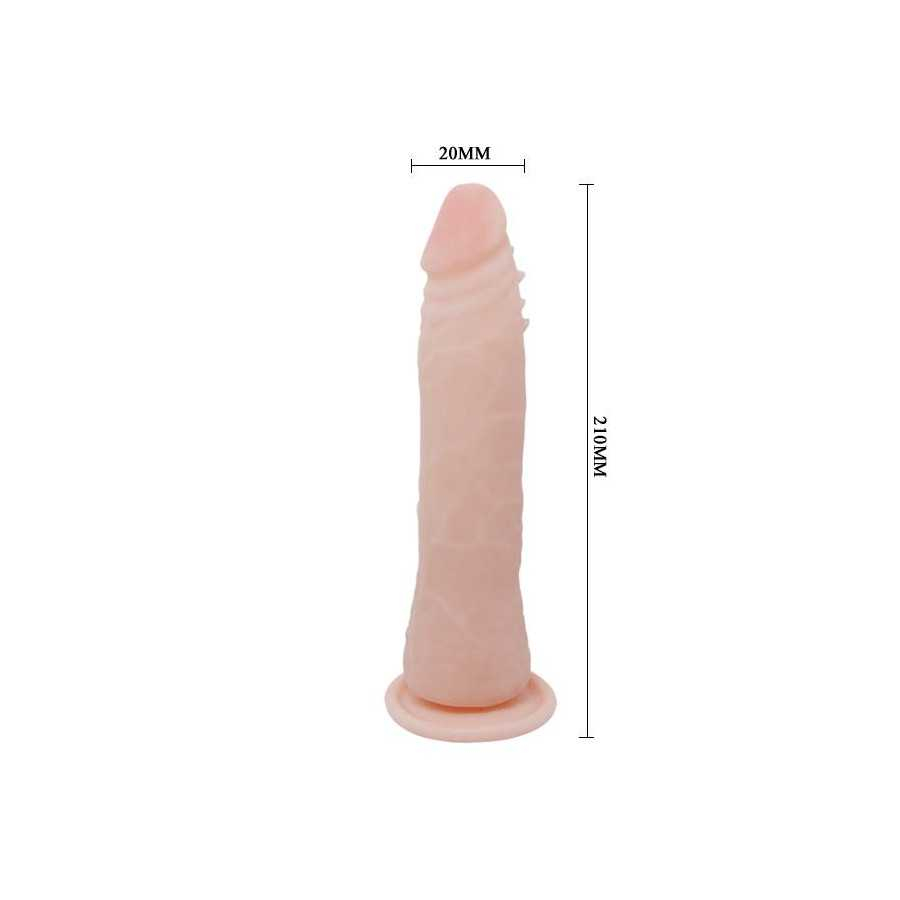 Baile Dildo con Ventosa Color Natural 21 cm