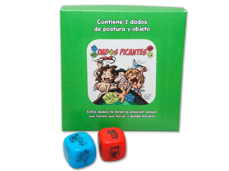 Juego 2 Dados Fluorescentes Postura y Objeto