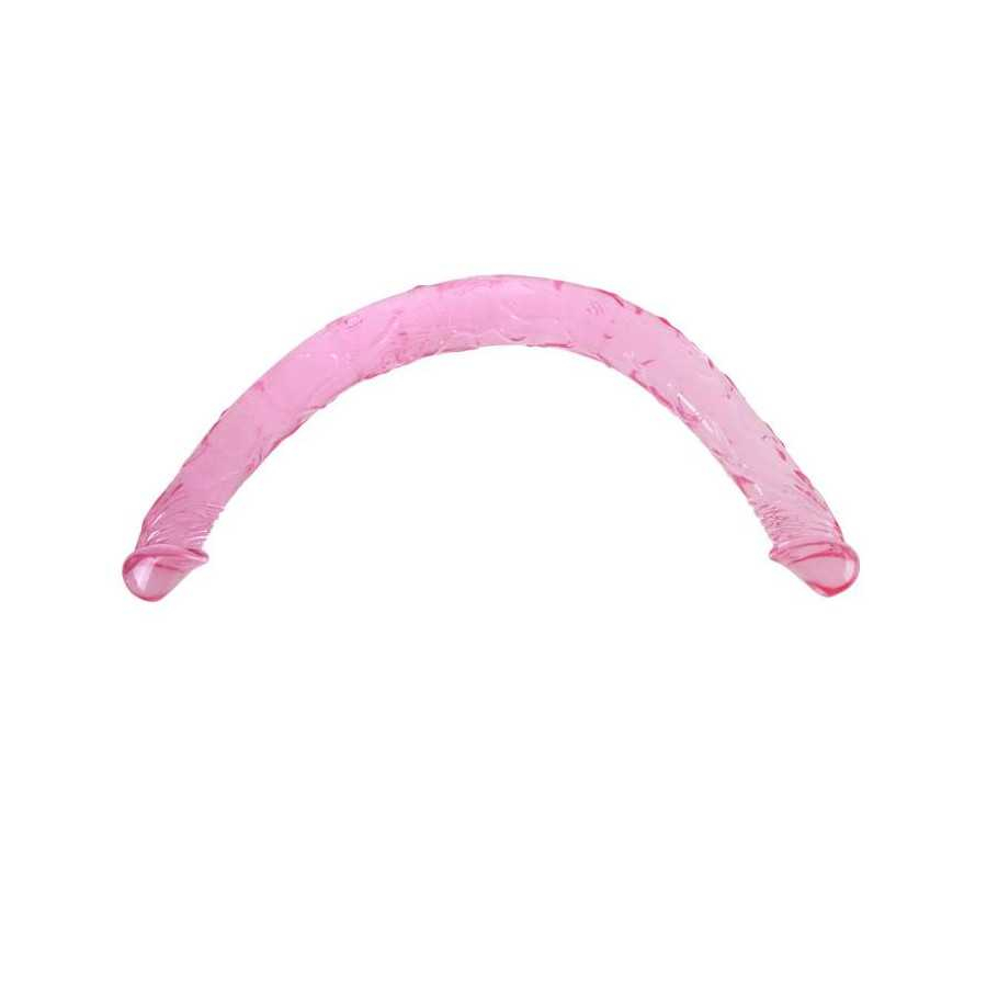 Dildo Doble Color Rosa 44 cm