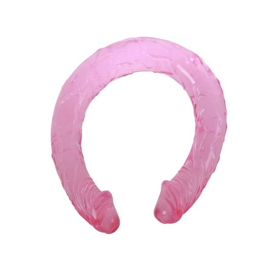 Dildo Doble Color Rosa 44 cm