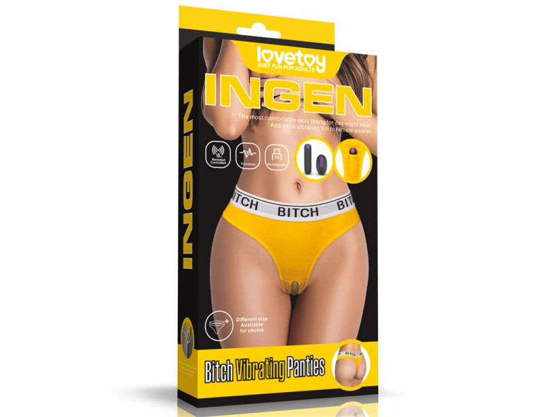Braguita Abierta con Bala Vibradora y Control Remoto Talla S