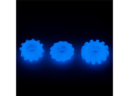 Lumino Play Set 3 Anillos para el Pene Luz Azul