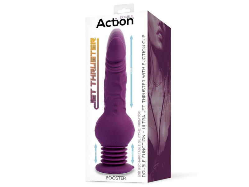 Booster Vibrador con Thrusting Ultra Jet Thruster con Potente Ventosa