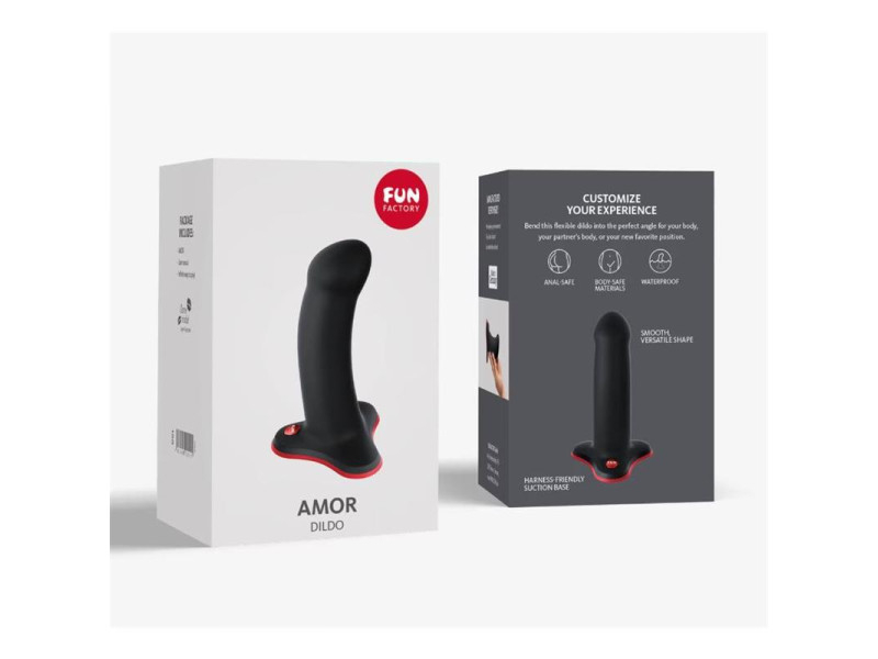 Amor Dildo Black Red