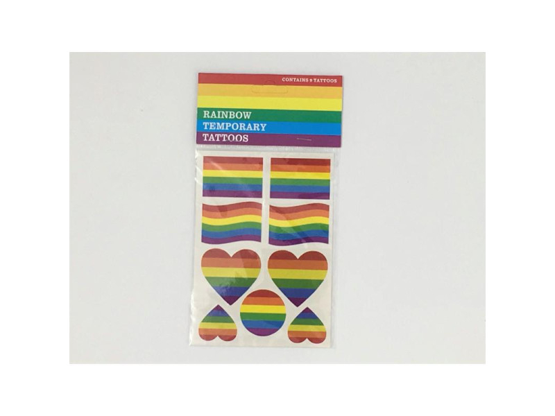 Hoja Tatuajes Temporales Bandera LGBT Hoja Tatuajes Temporales Bandera LGBT