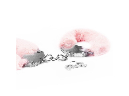 Esposas Metalicas con Pelo Rosa