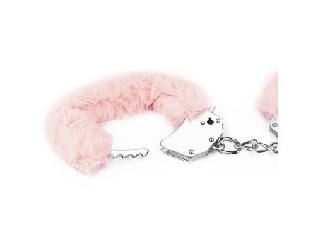 Esposas Metalicas con Pelo Rosa