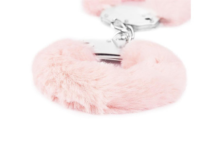 Esposas Metalicas con Pelo Rosa
