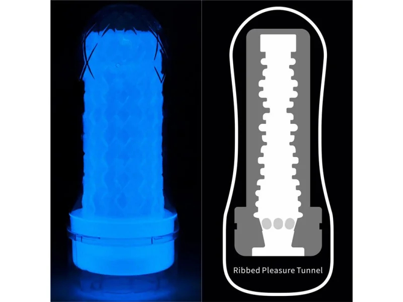 Masturbador Masculino Lumino Luz Azul