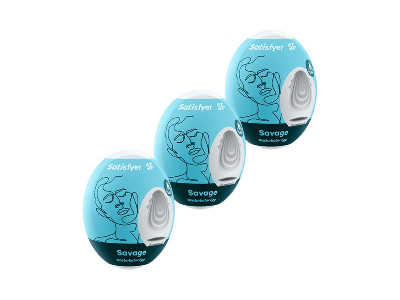 Set 3 Huevos Masturbadores Modelo Savage